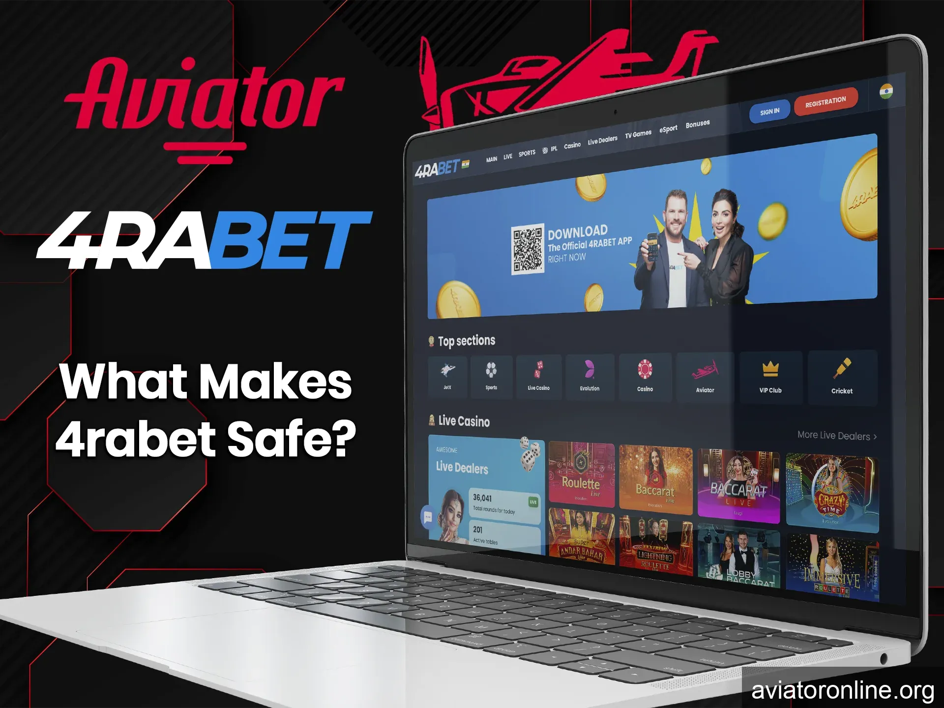 Don't worry about the security of your data and enjoy playing Aviator at 4rabet.
