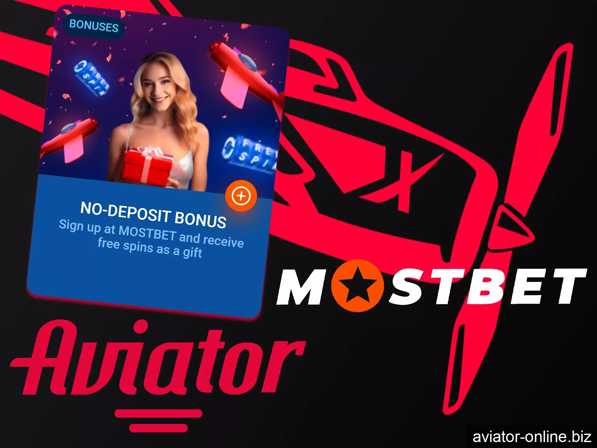 Claim your no deposit bonus to play Aviator at Mostbet.