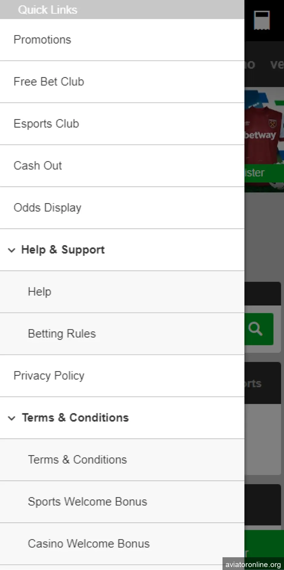 Download the Betway app to play Aviator on your Android device.