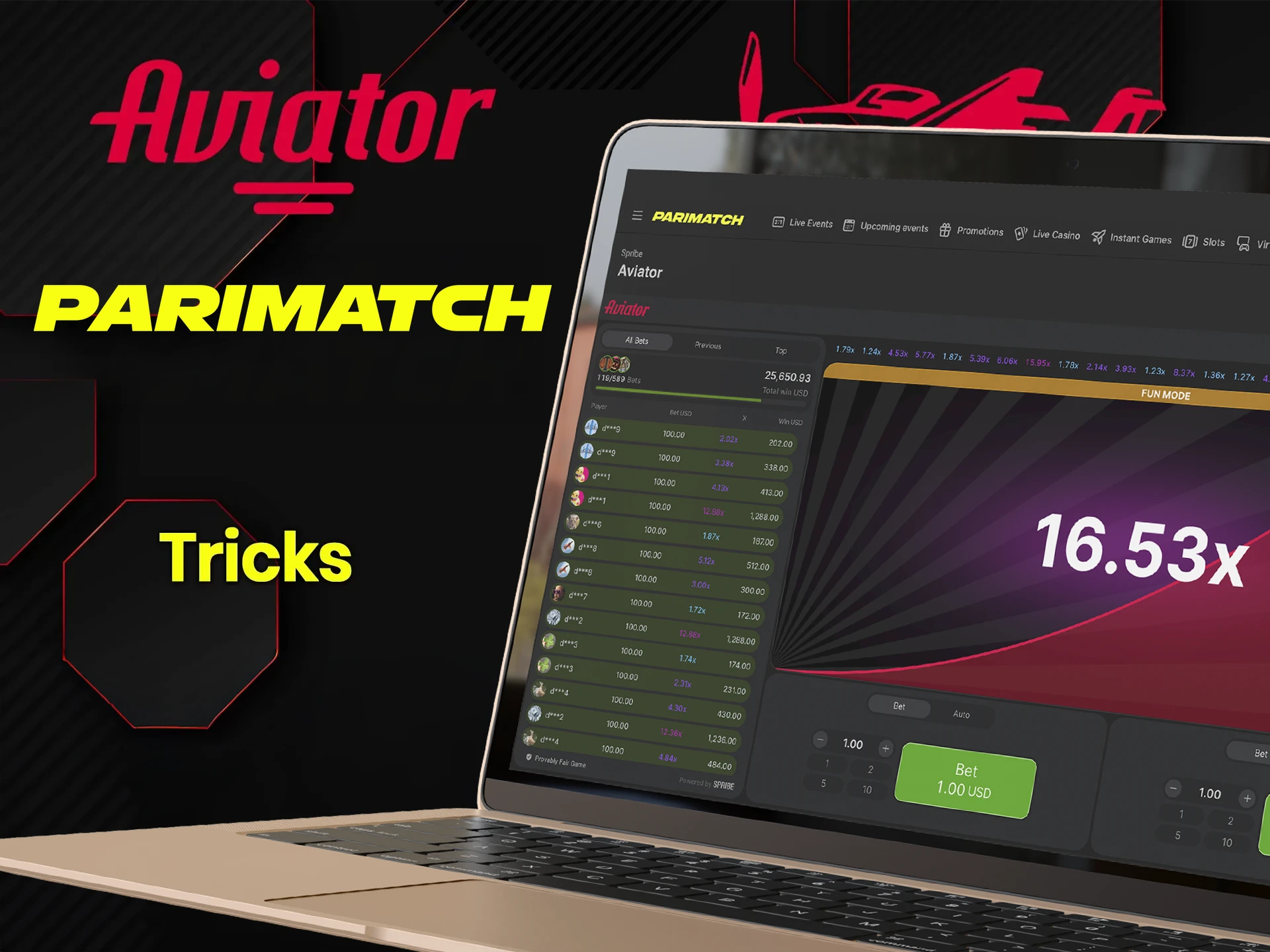 Learn some useful tricks and use them in the Aviator game at Parimatch.